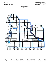 FCI-33 Actuarial Map Washington (53) Yakima (077) Map Index