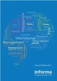 Annual CR Report 2011 Map Overview