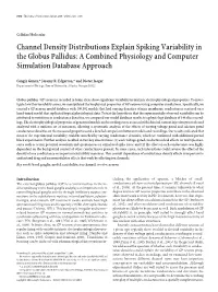 Channel Density Distributions Explain Spiking Variability in the Globus Pallidus: a Combined Physiology and Computer Simulation Database Approach