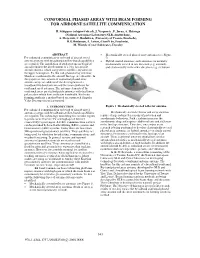 Conformal Phased Array with Beam Forming for Airborne Satellite Communication