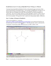 Instructions on Making Pdf Files Containing 3D