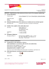 SAFETY DATA SHEET Revision Date 04/30/2021 Print Date 09/25/2021