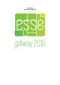 Esse 2016 Book of Abstracts 1-19