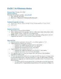 Exos 7.4.4 Release Notes