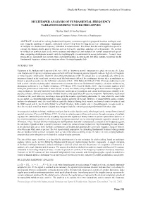 Multitaper Analysis of Fundamental Frequency Variations During Voiced Fricatives