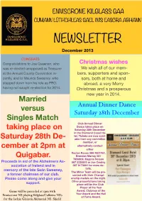 Newsletter Copy
