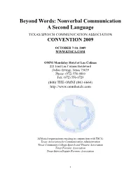 Nonverbal Communication a Second Language