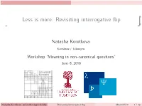 Revisiting Interrogative Flip