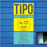 Tipomagazine.It Barezzi Live Autori in Prestito Progetto Ritsos Filippo Timi