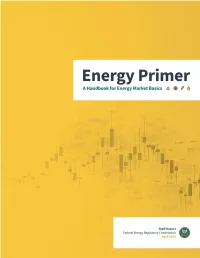 Energy Primer a Handbook of Energy Market Basics April 2020