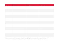 Print Your Symptom Diary