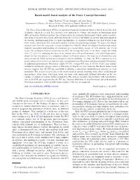 Rasch Model Based Analysis of the Force Concept Inventory