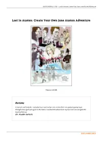 Read Ebook Lost in Austen: Create Your Own Jane Austen Adventure