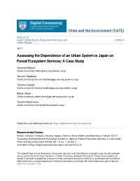 Assessing the Dependence of an Urban System in Japan on Forest Ecosystem Services: a Case Study