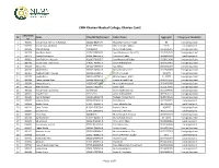 CMH Kharian MBBS Open Merit List 2021