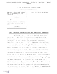 G:\Docs\Jkob\Motion Orders\American Promotional Mtn for Preliminary