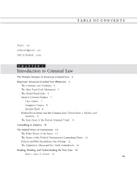 Introduction to Criminal