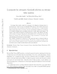 L-Moments for Automatic Threshold Selection in Extreme Value Analysis