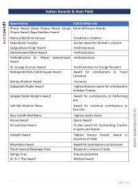 Shanti Swarup Bhatnagar Prize Research in Science in India Kalinga Prize Popularize Science Dr