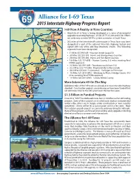 2015 Interstate Highway Progress Report