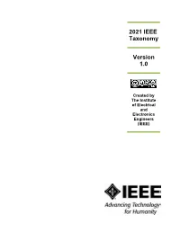 2021 IEEE Taxonomy Version