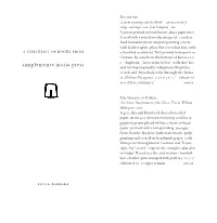 A Checklist of Books from Simplemente Maria Press