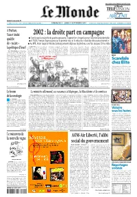 LE MONDE/PAGES&lt;UNE&gt;