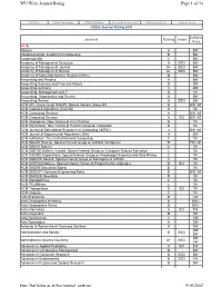 Page 1 of 34 WU Wien Journal Rating 9/18/2002