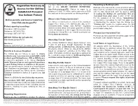 Regulation Summary and Access for the Chitina