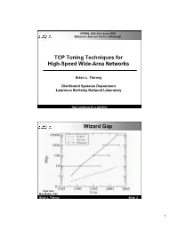 TCP Tuning Techniques for High-Speed Wide-Area Networks
