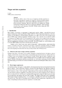Trigger and Data Acquisition