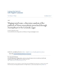 A Discourse Analysis of the Patterns of Norse Masculinity Presented