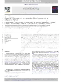 CB1 and GPR55 Receptors Are Co-Expressed and Form Heteromers in Rat 3 and Monkey Striatum