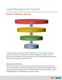 Lead Management System