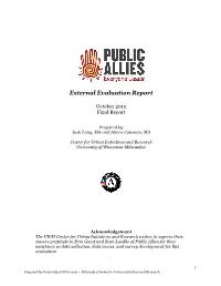 Public Allies External Evaluation Report October 2015