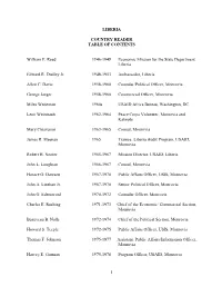 Table of Contents