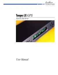 Tempus LX GPS Network Time Server