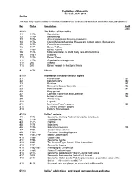 The Bailies of Bennachie Records, 1973-2013 Outline Ref Dates Description Audit Entry 1/1-13 the Bailies of Bennachie 1/1 1973