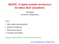QCDOC: a Highly Scalable Architecture for Lattice QCD Simulations