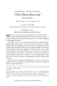 The Memoirs of Sherlock Holmes: the Field Bazaar