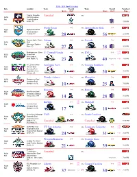 2020 2021 Bowl Schedule