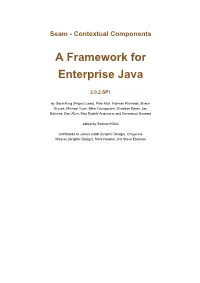 A Framework for Enterprise Java