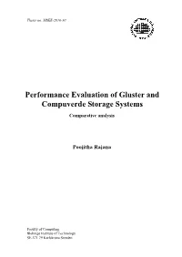 Performance Evaluation of Gluster and Compuverde Storage Systems Comparative Analysis