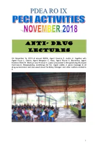 Anti- Drug Lectures