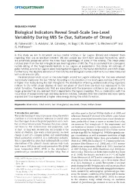 Biological Indicators Reveal Small-Scale Sea-Level Variability During MIS 5E (Sur, Sultanate of Oman)
