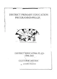 DISTRICT PRIMARY EDUCATION Programvffi-Phasf!