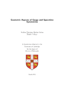 Geometric Aspects of Gauge and Spacetime Symmetries