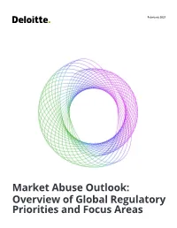 Market Abuse Outlook: Overview of Global Regulatory Priorities and Focus Areas