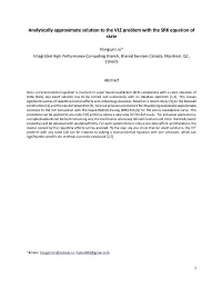 Analytically Approximate Solution to the VLE Problem with the SRK Equation of State