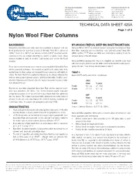 Nylon Wool Fiber Columns